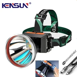 Powerful LED Headlamp USB Rechargeable Super Bright Long Range Headlight Wave Sensor Head Flashlight Lamp For Fishing Outdoor