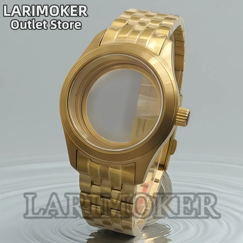 

LARIMOKER 36mm 39mm Men's Stainless Steel Watch Case Curved Sapphire Glass Suitable For NH35 NH36 ETA Miyota9015 PT5000 Movement