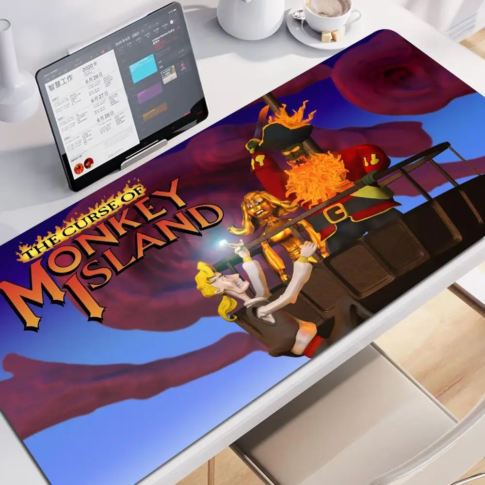 Gaming Mouse Pad Monkey Island Xxl Keyboard Gamer Cabinet Mat Mats Accessories Anime Pc Cabinets Mause Computer Desks Games Desk