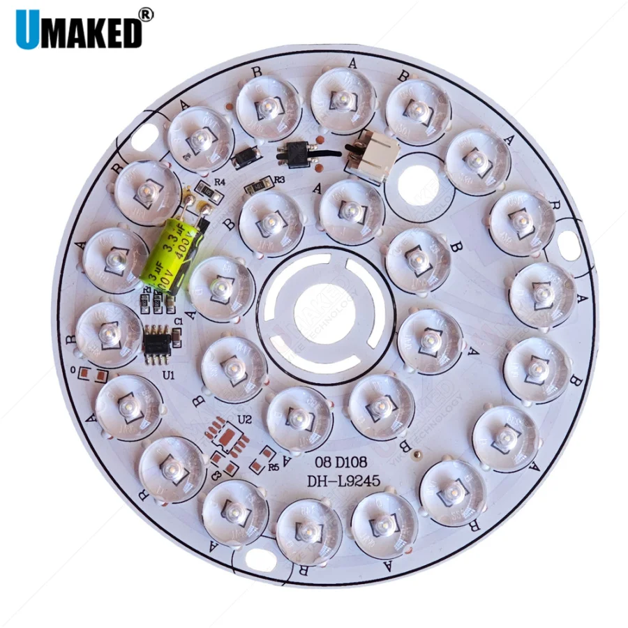 220V led ceiling light 82/108/136/162mm Brightness SMD chip with Lense  Dual color Aluminum PCB Plate panel for decorate lamp