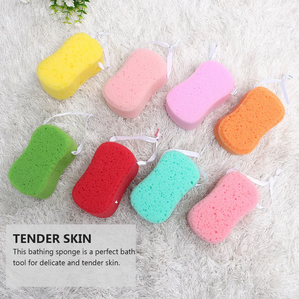 

4Pcs Bath Sponge Soft Sponge Material Exfoliating Shower Tool Rich Bubble Body Scrubber Dead Skin Remover Relaxing Massage Bath