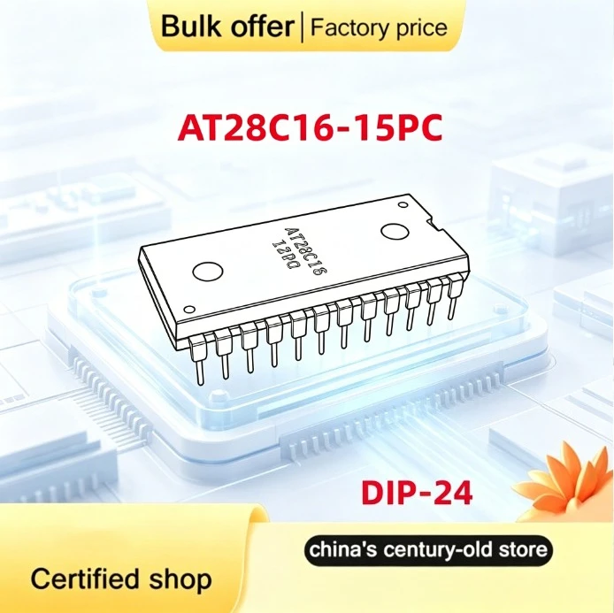 5PCS/Lot Brand new original   AT28C64B AT28C16B-15PC DIP-24 memory chip