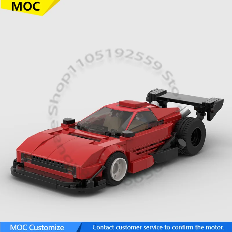 326 PCS Speed Hypercar 1989 Testarossa Pikes Peak MOC Customize Modular Building Block Simple Brick DIY Birthday Toy Gift