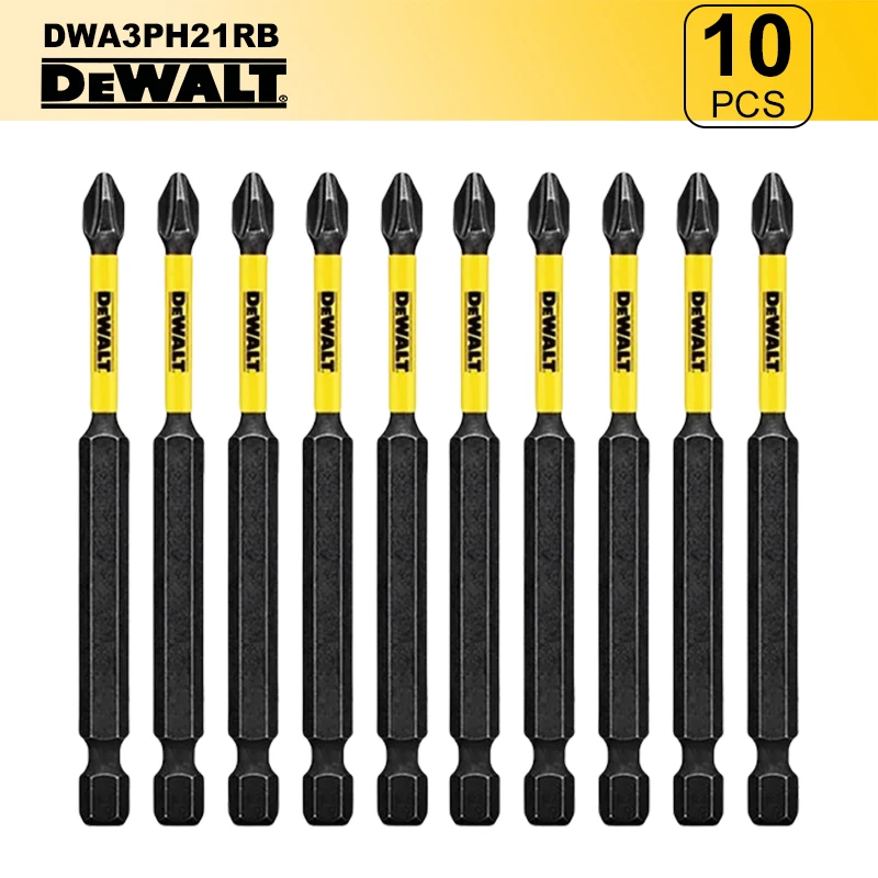 

DEWALT DWA3PH21RB 10PCS PH2 89mm Impact Screwdriver Bits Phillips Tip Electric Power Tool Accessories