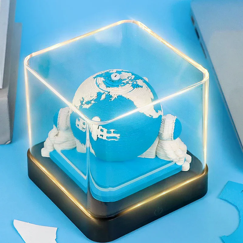 3D Memo Pad Desk Calendar Earth Spaceman Sakura Panda Yellow Duck Cute Animal Notepad Kawaii Stationery Christmas Birthday Gift