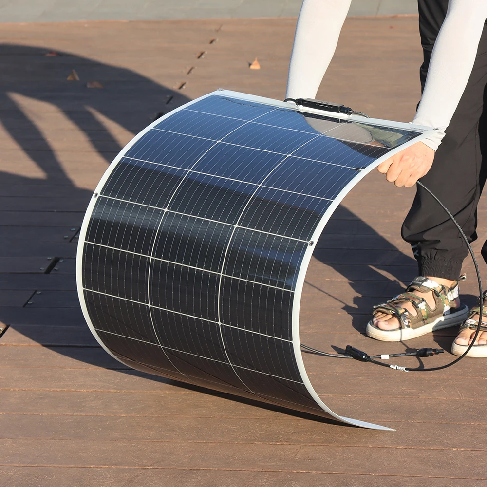BOGUANG الألواح الشمسية شاحن بطارية 12 فولت 24 فولت 36 فولت 48 فولت 100 واط-1000 واط خفيفة الوزن لوحة طاقة شمسية قوة السيارة متنقل يخت التخييم