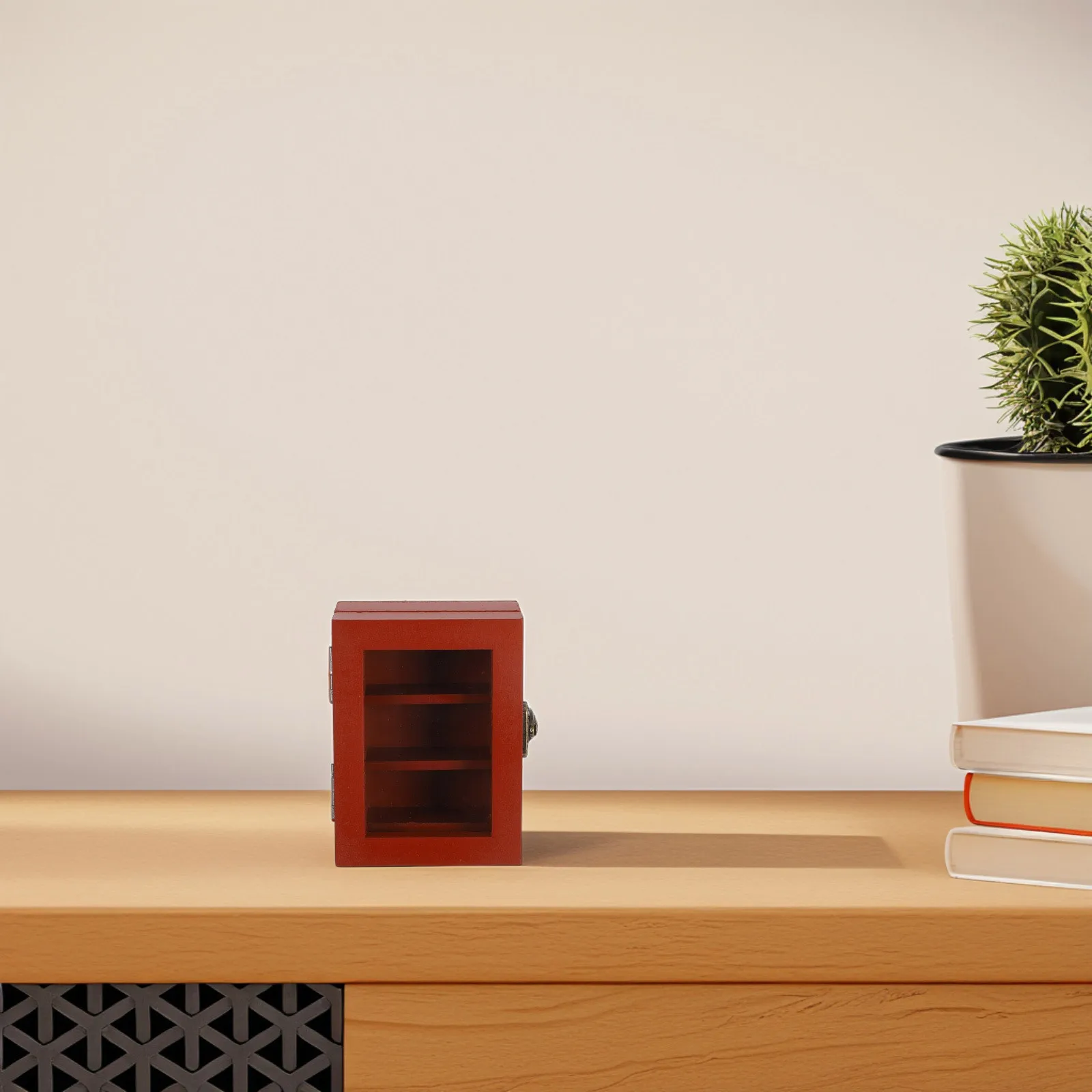 

Mini Vintage Small Wooden Bookshelf Unique Book Shelf Decoration for Desk Library and Home Decor Corner Bookshelf