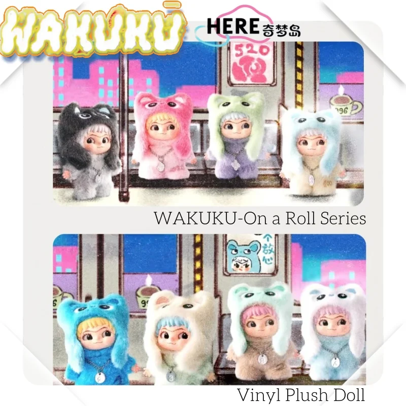 

Подлинная виниловая кукла Wakuku 3, серия Wakuku-On A Roll, слепая коробка, милая игрушка-подвеска, коллекционная мини-крутая фигурка, модный подарок