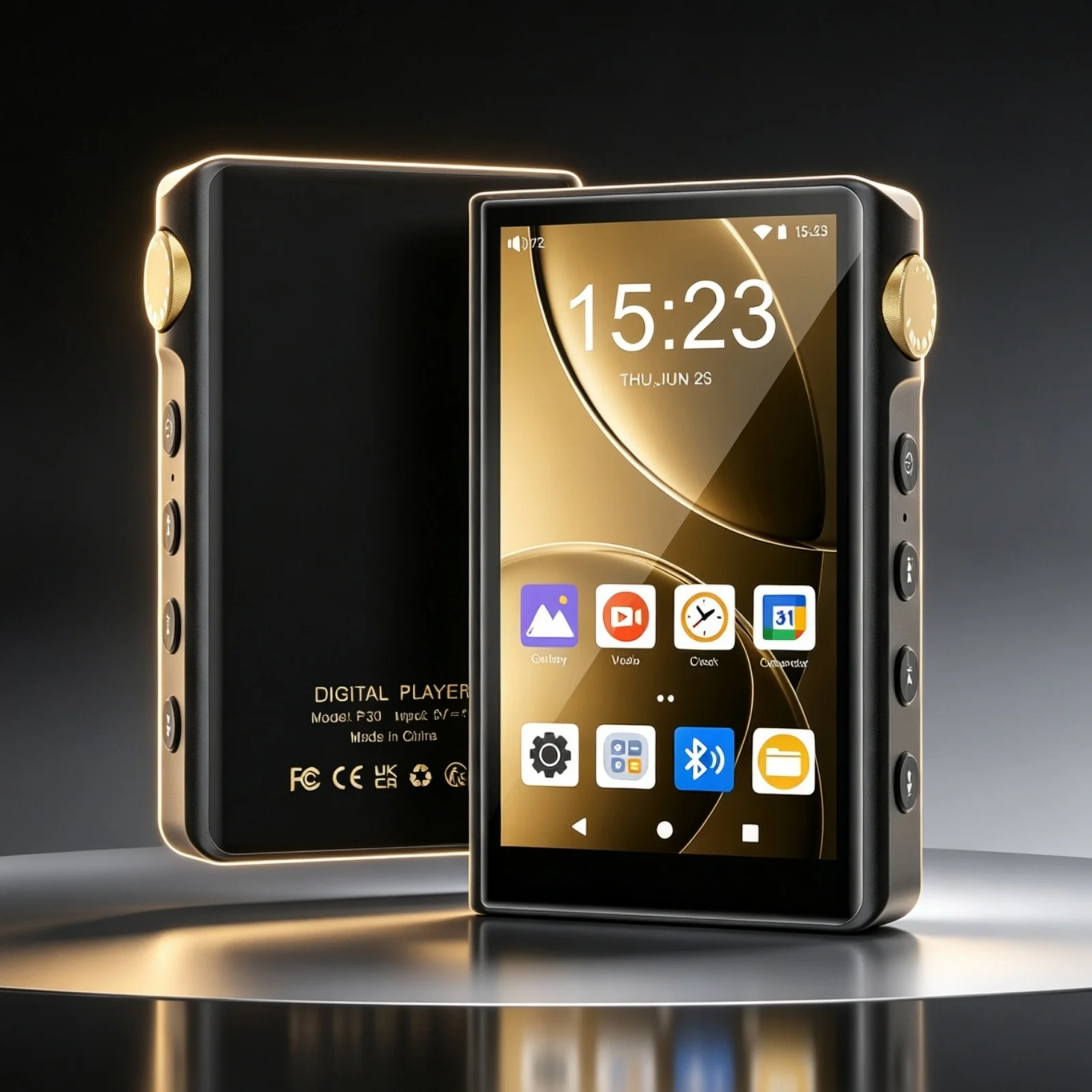 Lettore MP3 Android 12 con DAC HiFi, supporto DSD, streaming musicale, touchscreen, Bluetooth 5.0, WiFi, espandibile fino a 512 GB, ideale come regalo