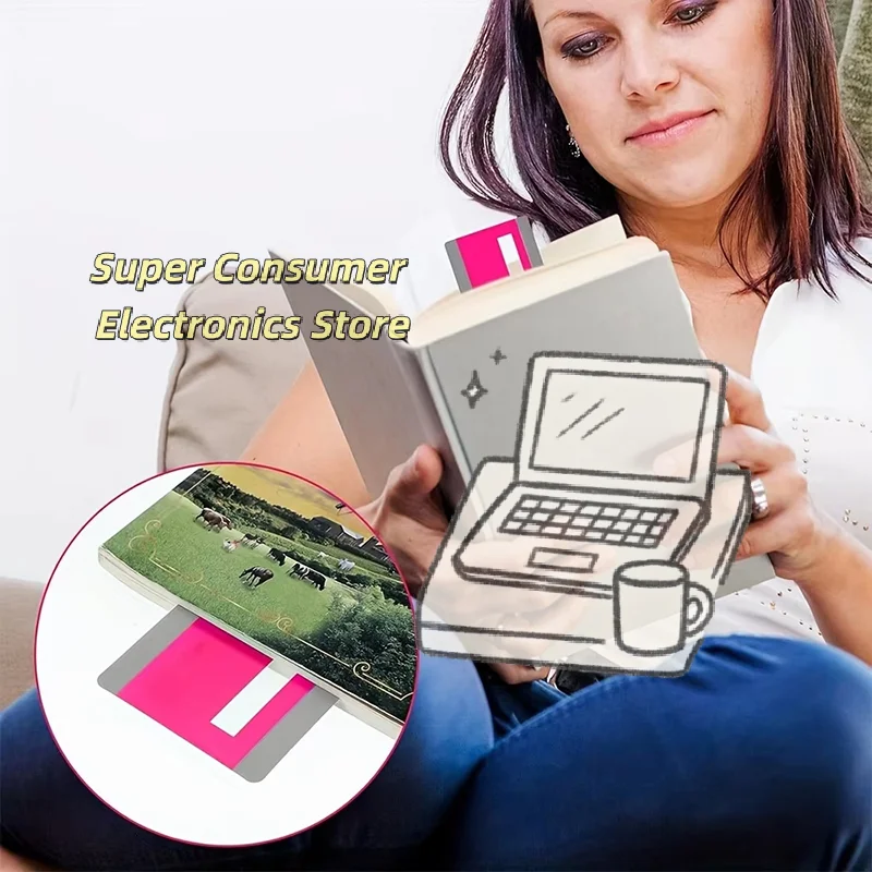 8Pcs Large Guided Reading Strips for Dyslexia - Colorful Highlight Overlays to Reduce Eye Strain, Improve Focus