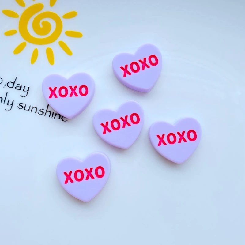 20Pcs New Cute Mixed Love Peach Resin Flat Back Cabochon Scrapbook Diy Wedding Hairpin Accessories Embellishments Craft