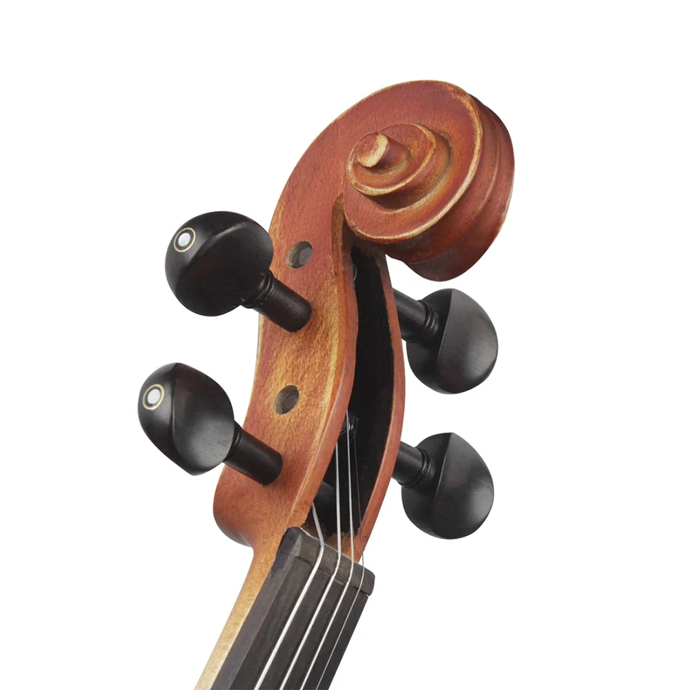 4 Teile/satz Violine Tuning Pegs Mechaniken Ebenholz Violine Instrument Teile Für 1/8 1/4 1/2 3/4 4/4 Geige String Instrument Zubehör – Detail 5