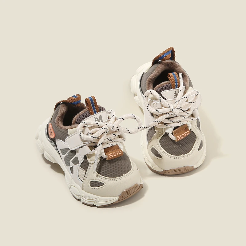 

Детская спортивная обувь, модная детская прогулочная обувь, осенне-зимняя обувь для мальчиков, повседневная обувь для девочек с подкладкой