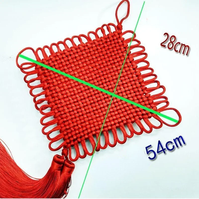شرابات الحلي الأحمر قلادة معلقة الصينية عقدة محظوظ الديكور المنزل السنة الجديدة شعبية خمر تقليد سيارة السعادة نسج