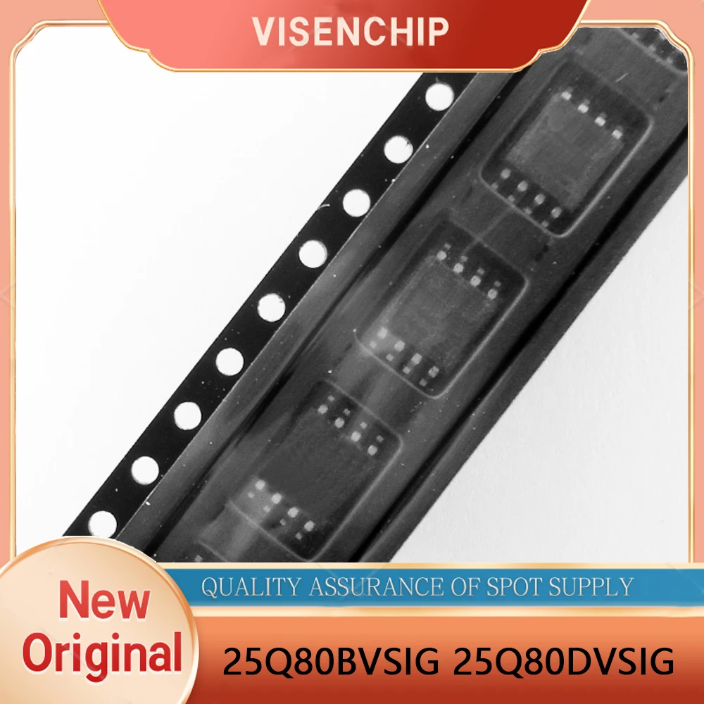 10pieces New 25Q80BVSIG 25Q80DVSIG W25Q80BVSIG W25Q80DVSIG 25Q80 SOP-8
