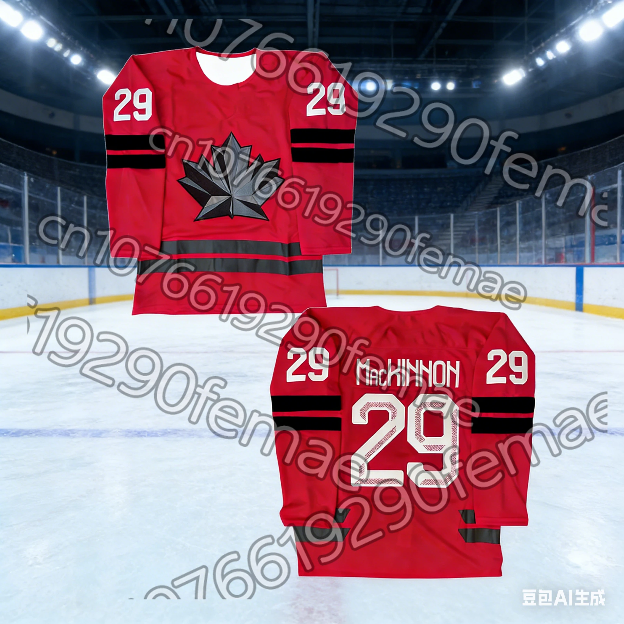 Jersey de Hockey para Hombre, Nueva Colección Primavera/Verano 2026 Canadiense | Camiseta Deportiva Informal Transpirable Edición Fan McDavid/MacKinnon