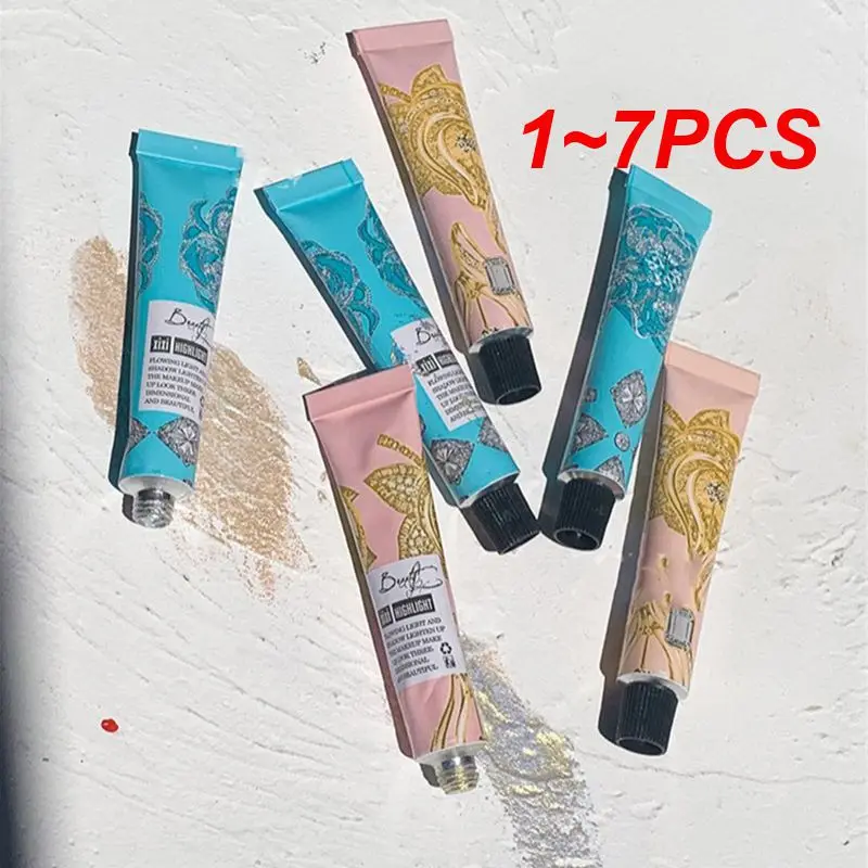 1~7PCS Sparkling Glitter Makeup Gloss Beauty And Health Silkworm Lying On Face Liquid Highlight Stick Radiant Make-up Highlight