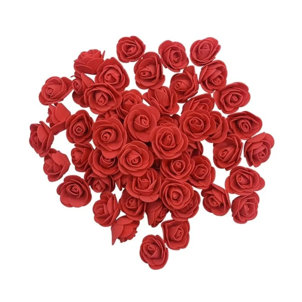 Decoration 3cm Artificial Flowers 3.5cm PE Foam Foam Rose Heads Handmade Artificial Flower Materials Home Decor