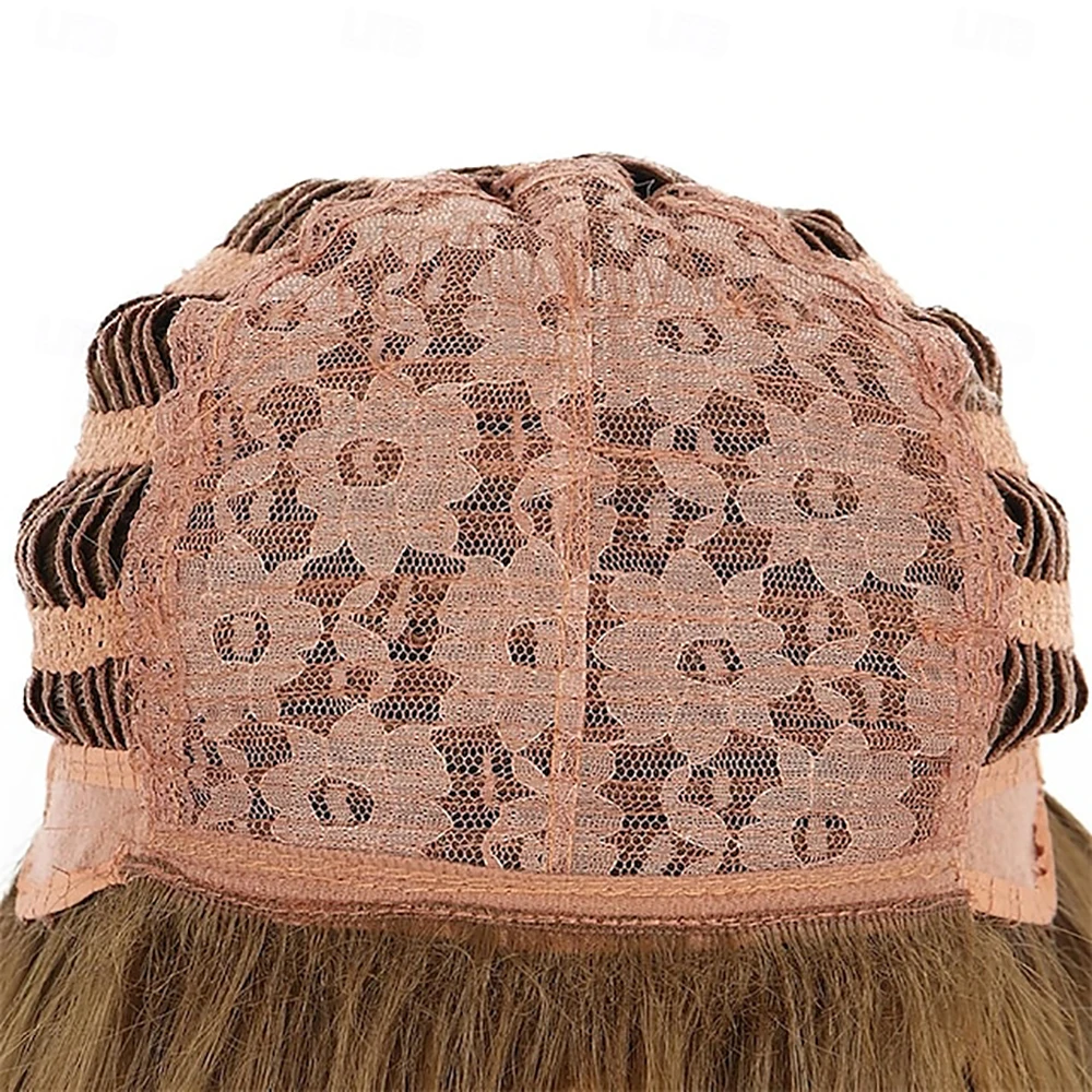 HAIRJOY ​​Kunsthaar-Perücke im 70er- und 80er-Jahre-Stil, Mullet-Perücke für Damen, schulterlang, gerade, braun, Rock, Disco, Cosplay, Party, Halloween, Kostüm-Perücke – Detail 7