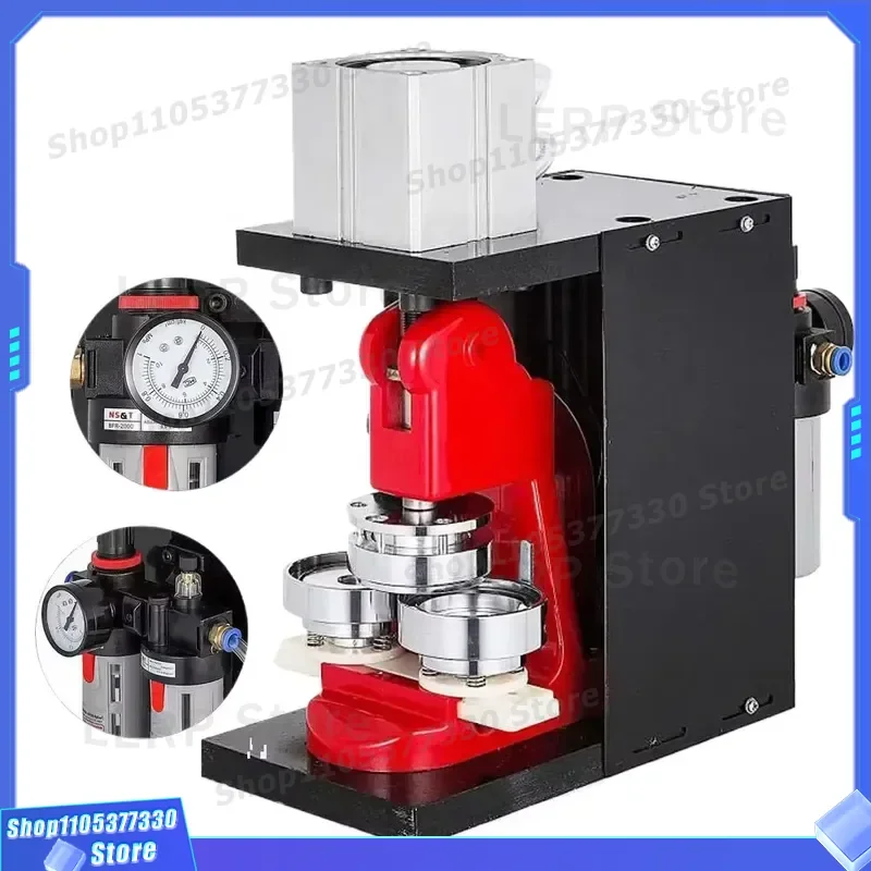 Automatic Badge Maker Machine DIY Button Press Tool for Photo Magnet Crafting Manual Pin Making Equipment Kit for Crafts