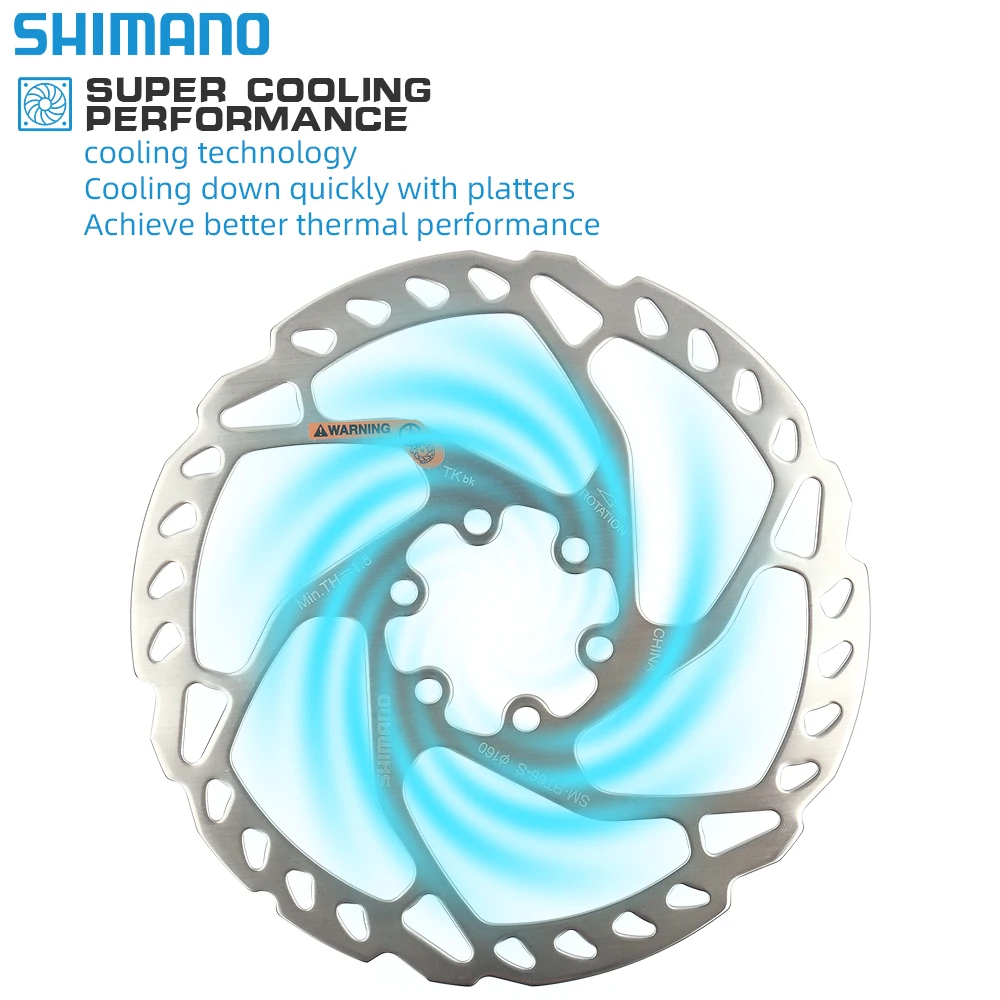 Shimano MTB Bike Disc Brake Rotors Deore SLX SM RT66 6 Bolt Disc Brake Rotor 160mm 180mm 203mm 6 Bolt