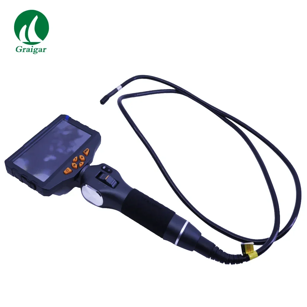 TD500 Portable Articulating Borescope 1.5M Cable 8.5mm Camera Head 5inch Screen 180 Degree Endoscope