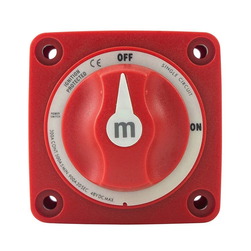 48V 300A Single Circuit Battery Selector Isolator Disconnect Rotary Switch Battery Power Switch For Car RV Marine Boat