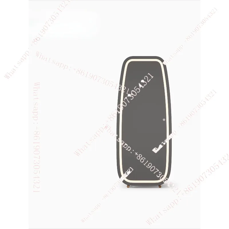 Light luxury full-length mirror, master bedroom with new brand furniture, modern full-body mirror
