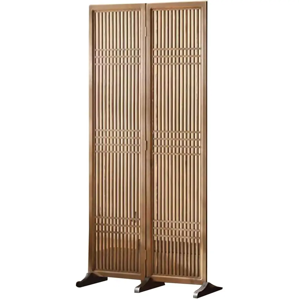 

Wooden Room Divider Partition Privacy Screens Folding Panel Fencing for Home Hotel Office Porch - 180cm 200cm Tall - Detachable