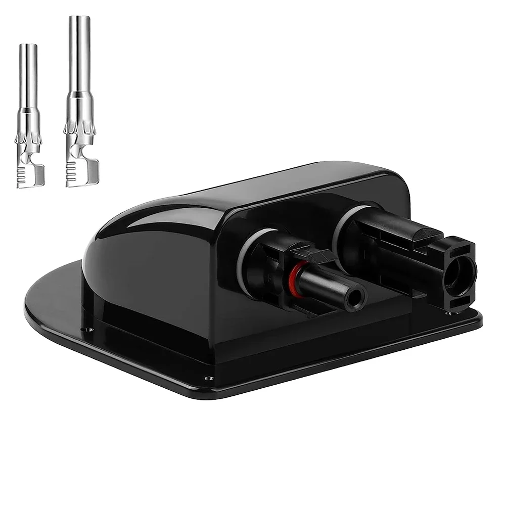 Solar Cable Gland Solar Connection Box Cells Waterproof Black Box Cable Connections For Housing Solar Practical