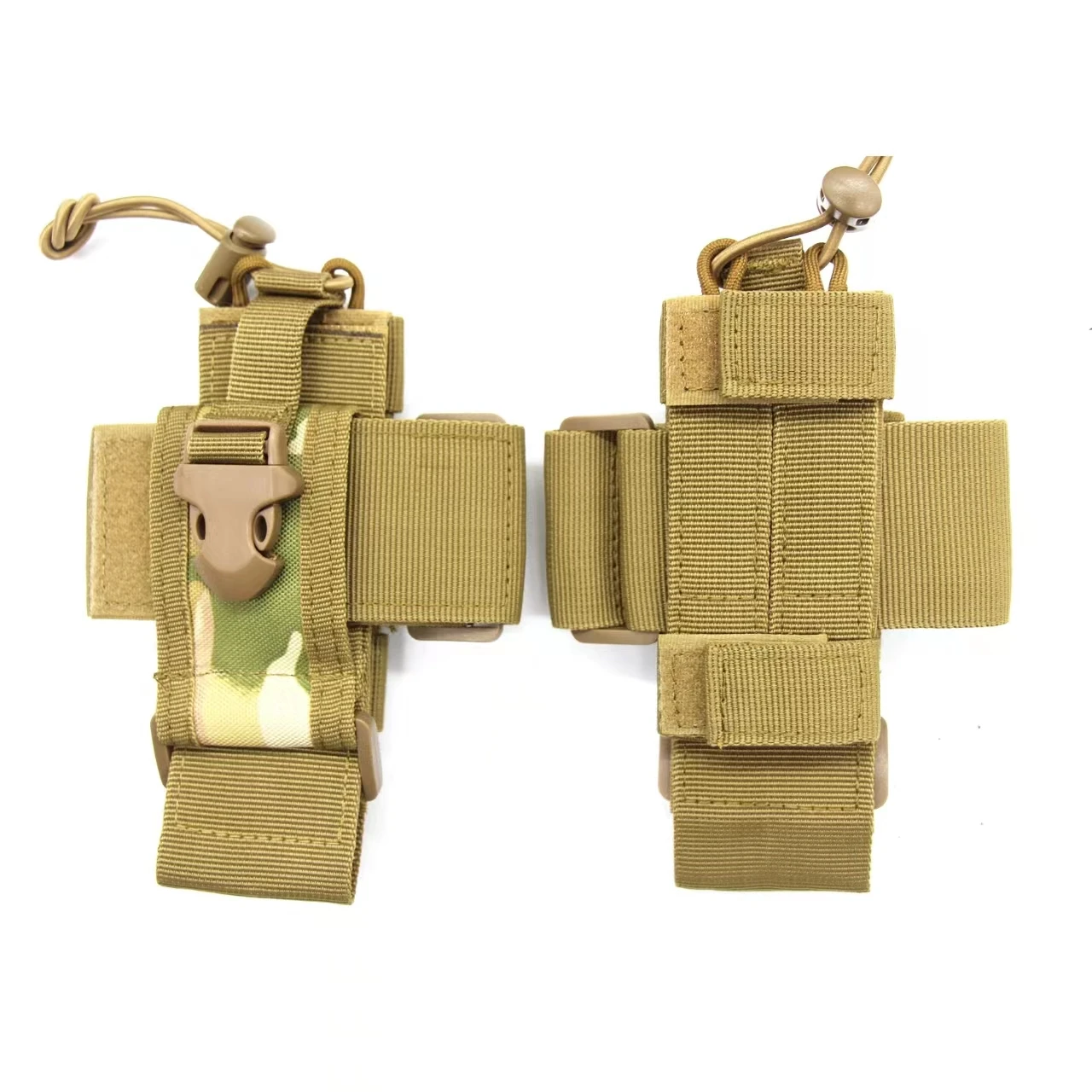 Tactical Walkie Talkie Holder Bag Molle Radio Pouch Nylon Waist Pack Pocket Pendant Pouch Hunting Accessories