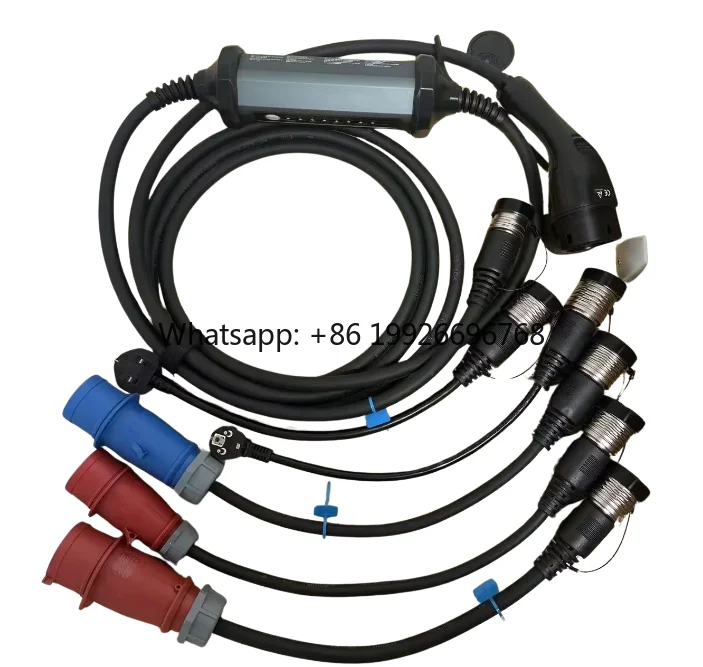 

Настраиваемые портативные зарядные станции для электромобилей ЕС, 22 кВт, IP67, Type2, 3-фазные, новые зарядные платы для электромобилей