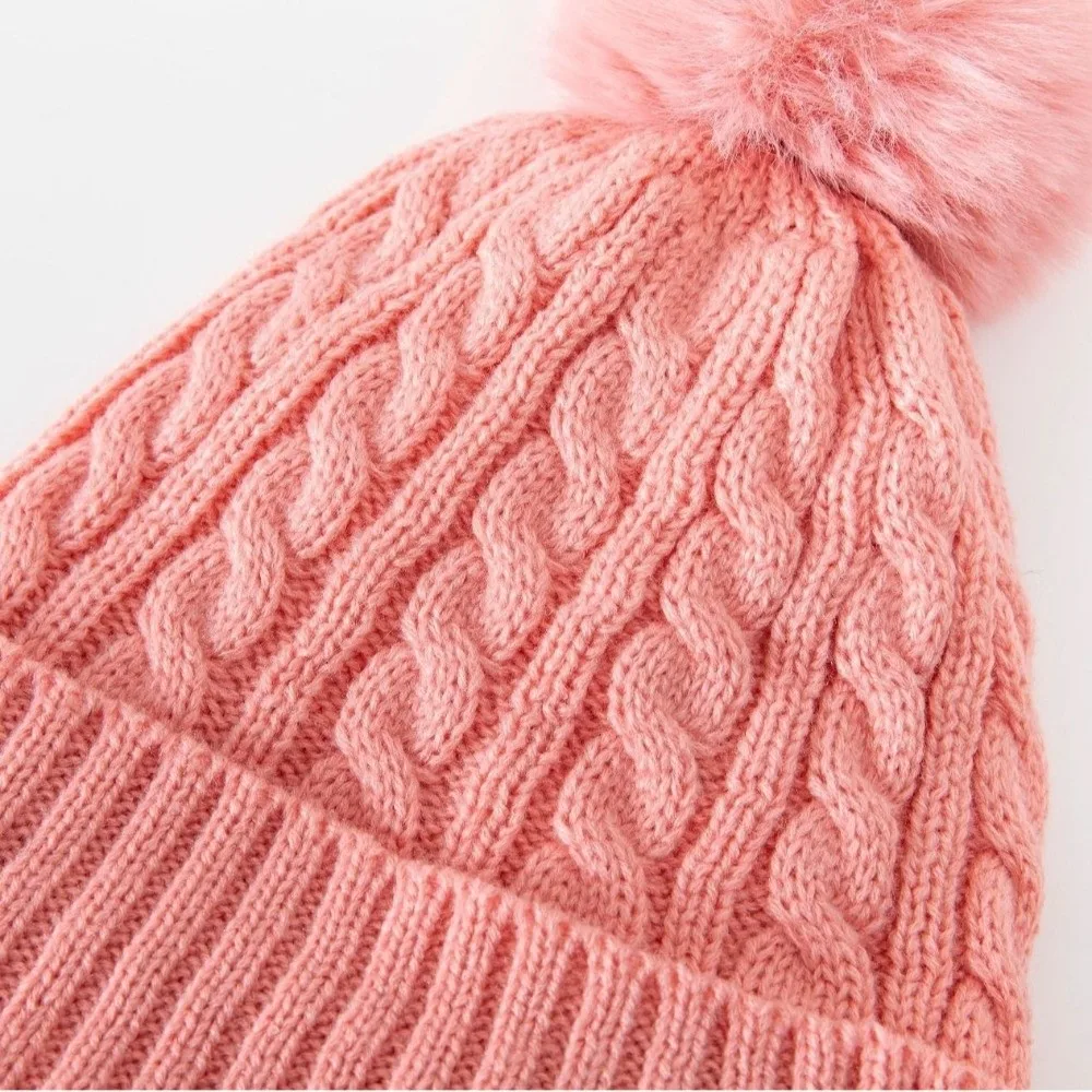 3Pcs/Set Warm Winter Hat Scarf Gloves Set Windproof Soft Knit Beanie Snood Set Elastic Thicken Scarf Neck Warmer Suit