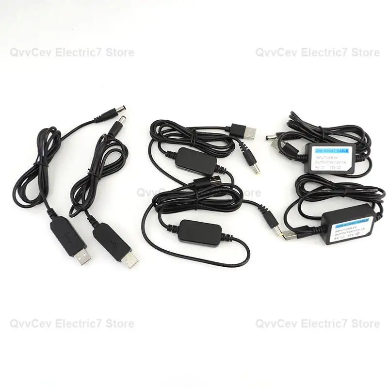 Universal USB to DC Power Cable for Router Mini Fan Speaker DC 5.5mmx2.1mm Boost Jack Charging Cord Plug Connector Adapter