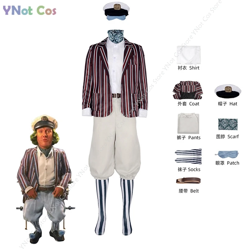 

Movie Cosplay Roy Willy Cosplay Oompa Loompa Costume Kids Adult Men Women Outfit Coat Full Suit Halloween Carnaval Party Costume