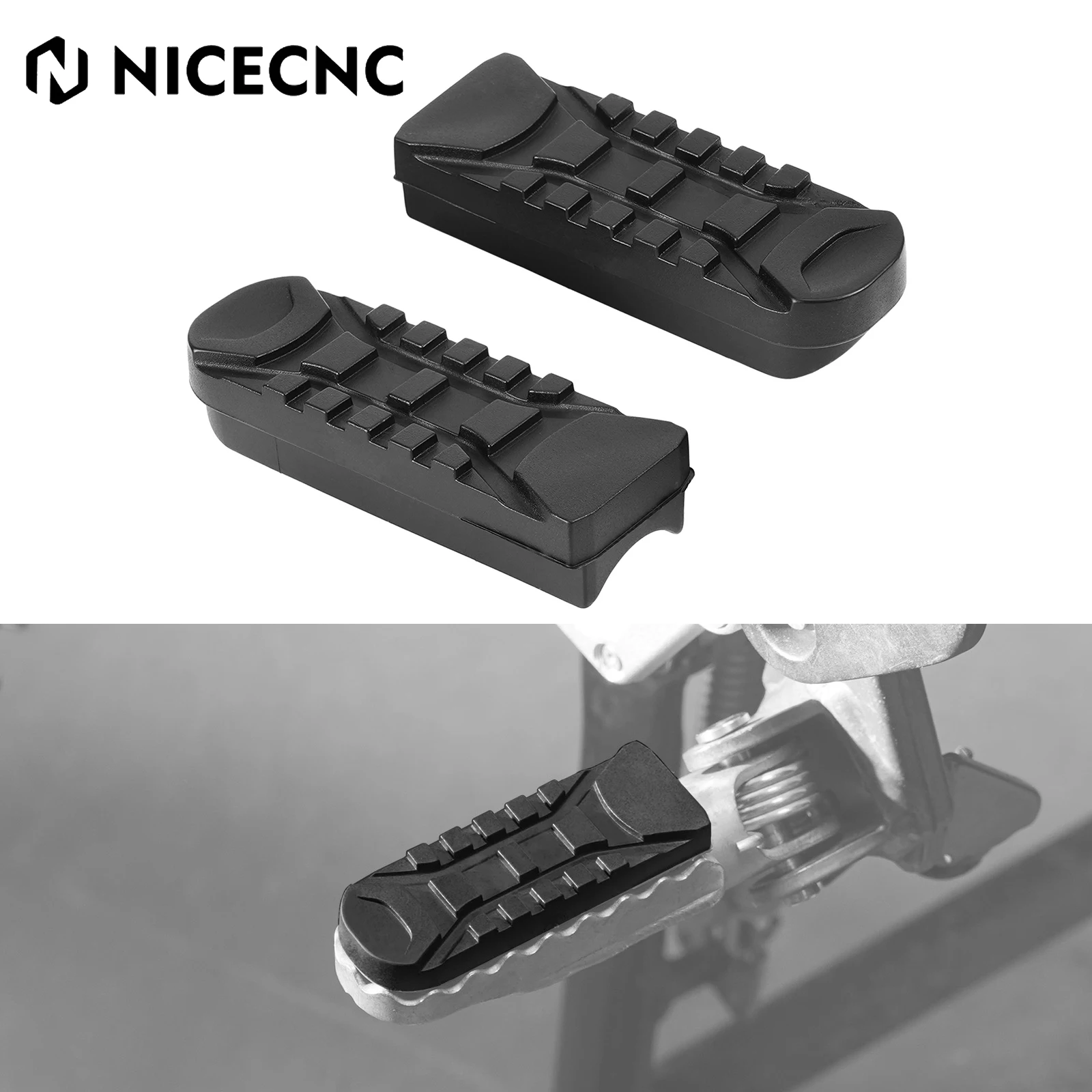 Front Foot Pegs Rubber Cover For R1250GS R1200GS R 1250GS Adventure R1200GS Adventure  S1000XR R nine T F850GS F750GS R1250GSA