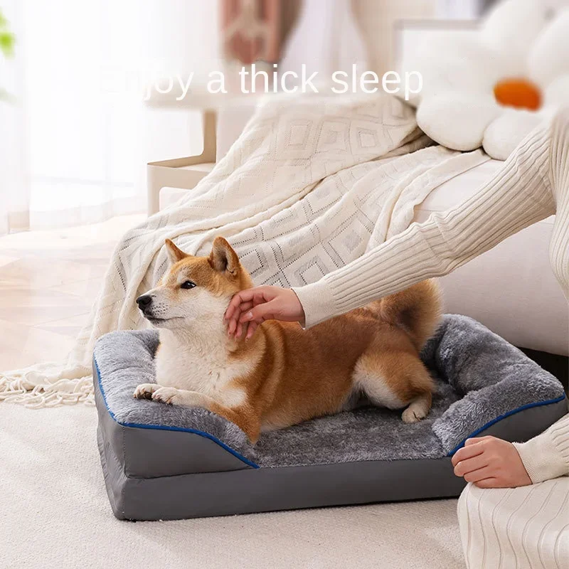Pet Cat Bed Sofa  House Candy-colored Square Nest Pets Kennels for Small Dogs Cats Winter Puppy Kittens Sleeping Baskets
