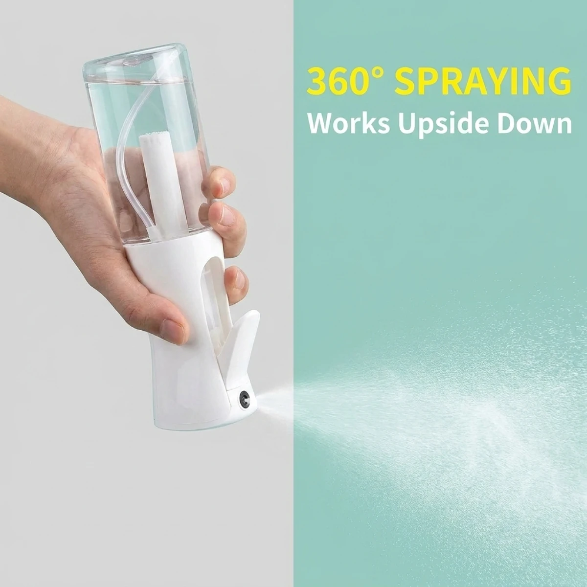 Portable High Pressure Fine Mist Spray Bottle –Smooth Even Coverage, Handy Sanitizer Tool for Home Office Travel
