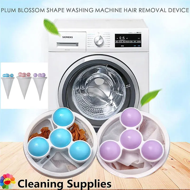 Reusable Washing Machine Filter Bag Floating Lint Hair Catcher Pet Hair Removel Dirt Collection Mesh Laundry Ball Cleaning Tools