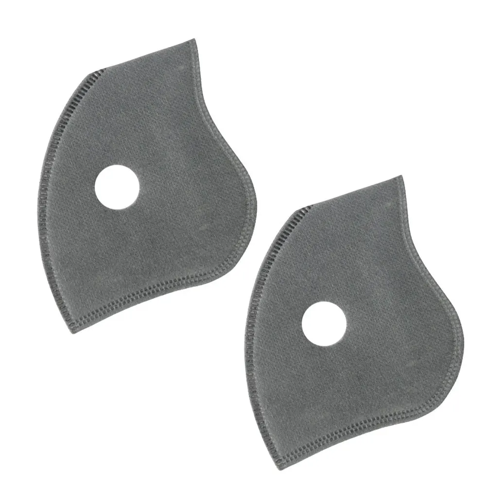 2pcs Cycling Face Mask Filter Inserts High Absorbency Odor Dust Protection Windproof Riding Mask Accessories For Outdoor Sports