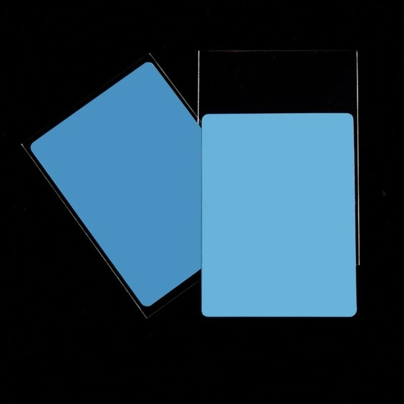 652d Convenientes 50pcs Clear Penny Card Sleeve Plástico Protetores manga cartão macio