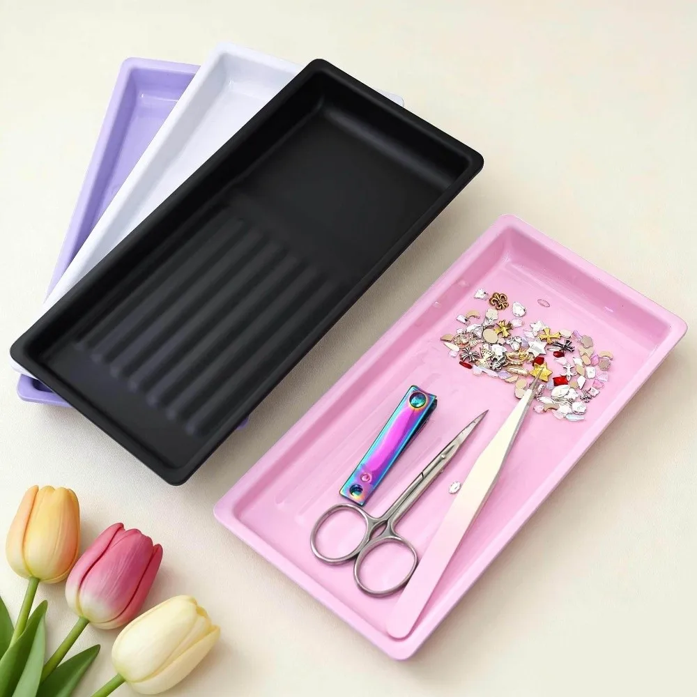 Stainless Steel Storage Tray Multifunctional Multi-Color Disinfection Dish Tool Display Design Nail Art Plate