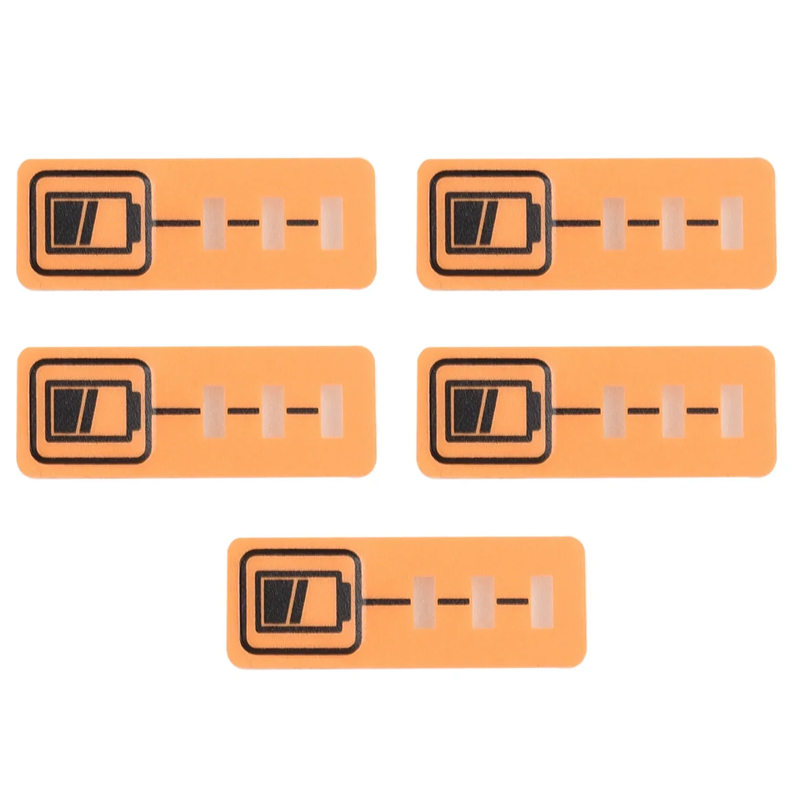 Replacement Set Of 5 Battery Capacity Key Sticker Labels For 18V 14 4V Lithium Batteries Compatible With DCB140 And For DCB182