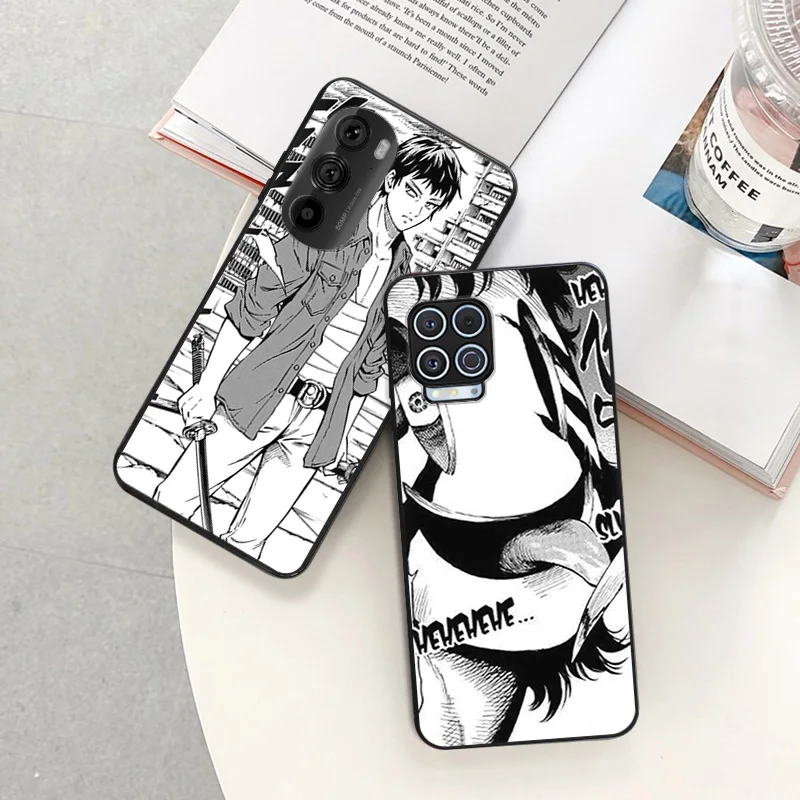 Anti-Drop Soft Phone Case For Motorola G73 G9 G50 G51 G60 G71 5G G22 G32 G52 G72 G53 Edge40 30 20 High-Rise Invasion Manga Cover