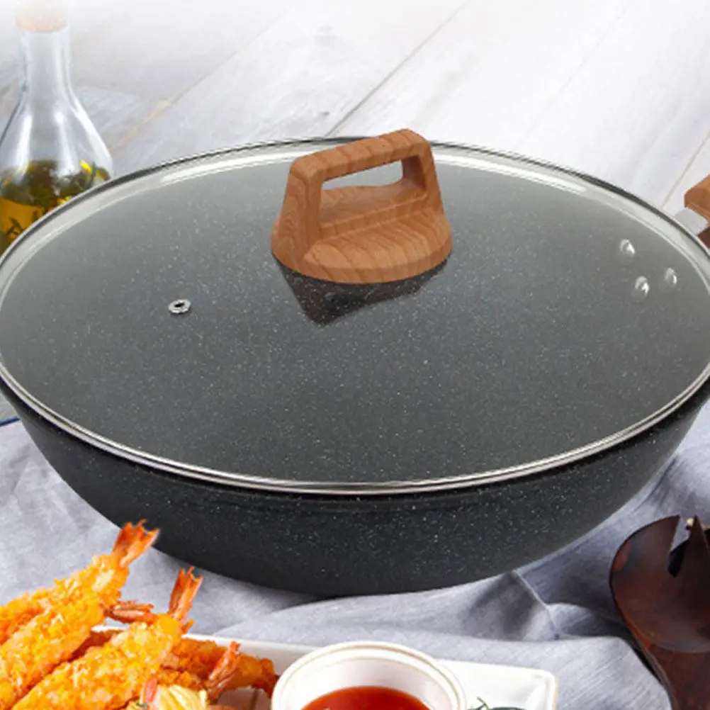 Pot Glass Lid Explosion-Proof Tempered Glass Cover High Temperature Vent Pan Lid Universal Replacement Pot Cover for Kitchen 2
