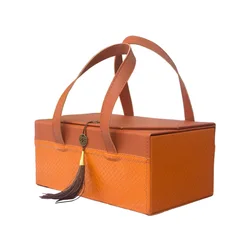 Luxury PU Leather Gift Box for Cosmetics and Tea, Perfect for Wedding Favors and Baby Showers Gift Box Packaging