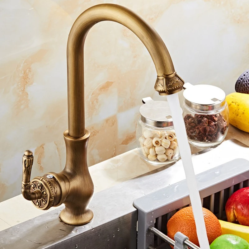 robinets-de-cuisine-couleur-antique-robinet-cozinha-bec-pivotant-en-laiton-robinet-de-cuisine-a-poignee-unique-robinet-mitigeur-d'evier