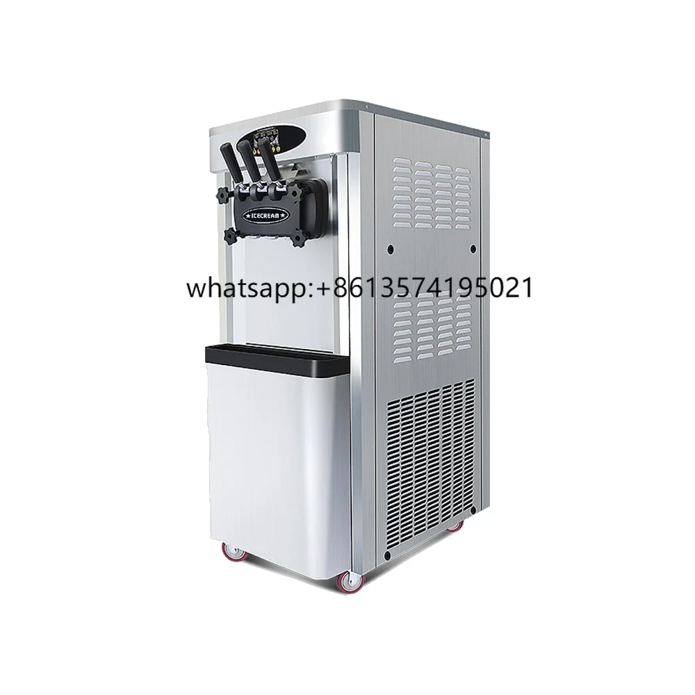 THot Selling Professional FOOD 2+1 Mixed Flavors Energy Saving Easy Operation Soft Ice Cream Machine For Sale