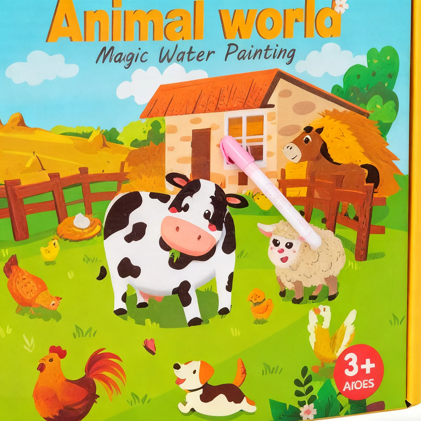 Livres de peinture à l'eau pour enfants, livre de coloriage à l'eau réutilisable, fournitures d'art éducatives, cadeau pour les tout-petits de 3 à 8 ans, garçons et filles