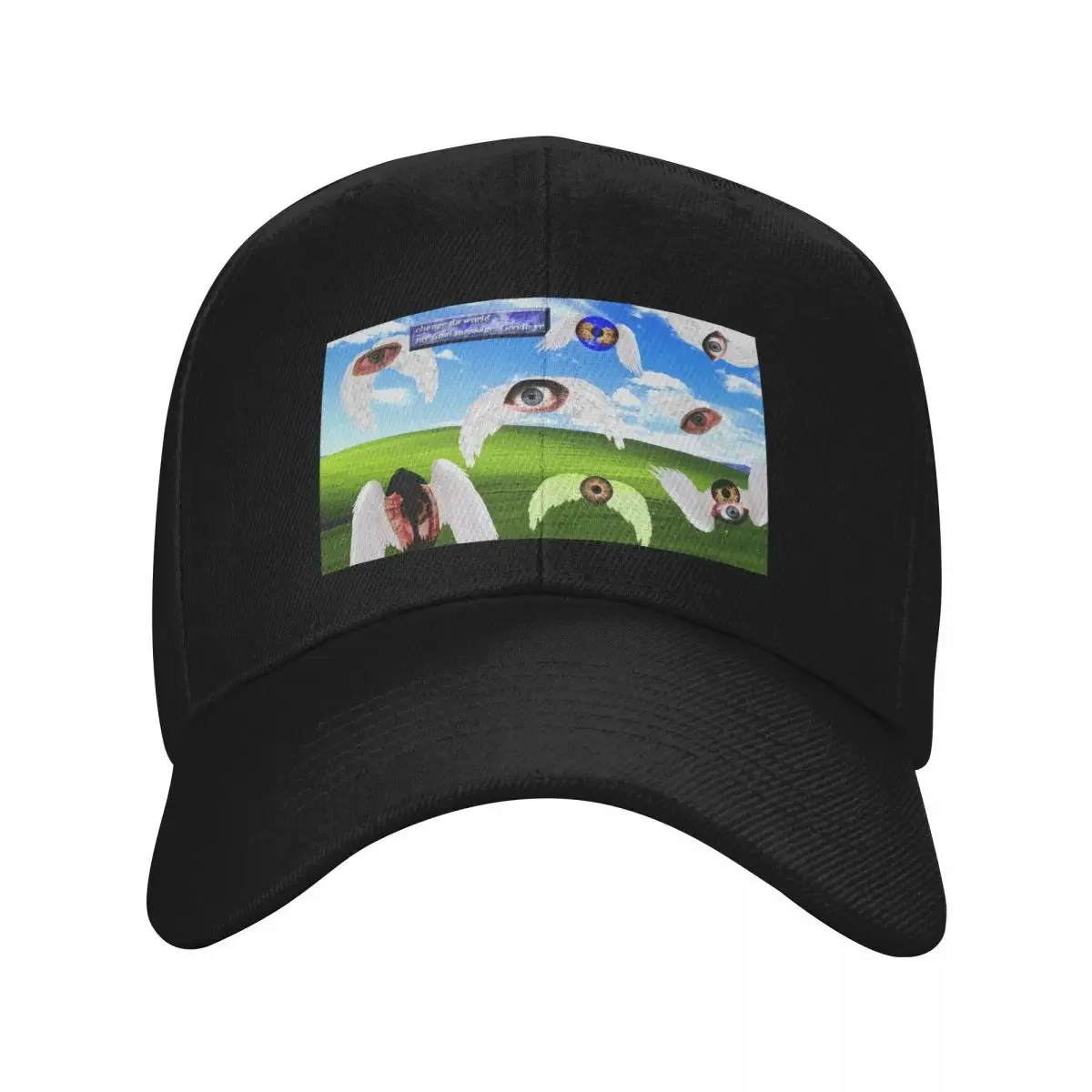 Dreamcore/Weirdcore eyes with wings Baseball Cap Beach Bag Custom Cap Hats Man Women's